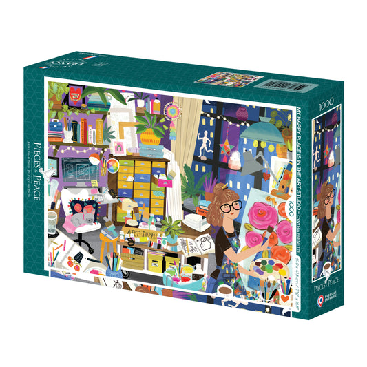 Puzzle 1000 pcs Mon lieu préféré : L'atelier d'art