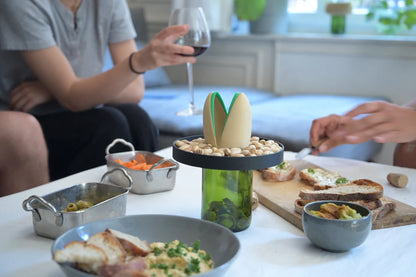 "Pistache" Poubelle de coquilles