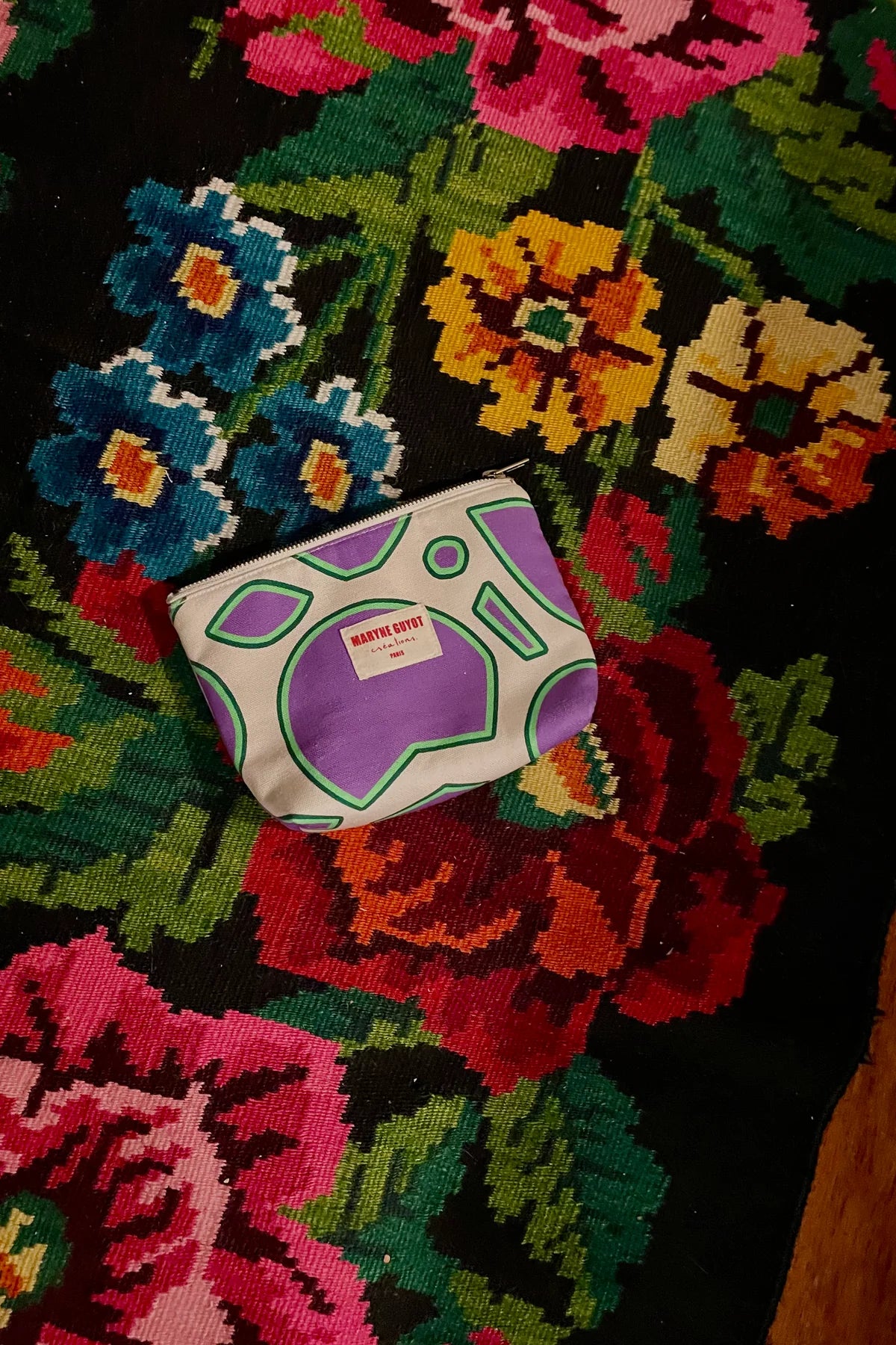 Pochette beauté motif spiral