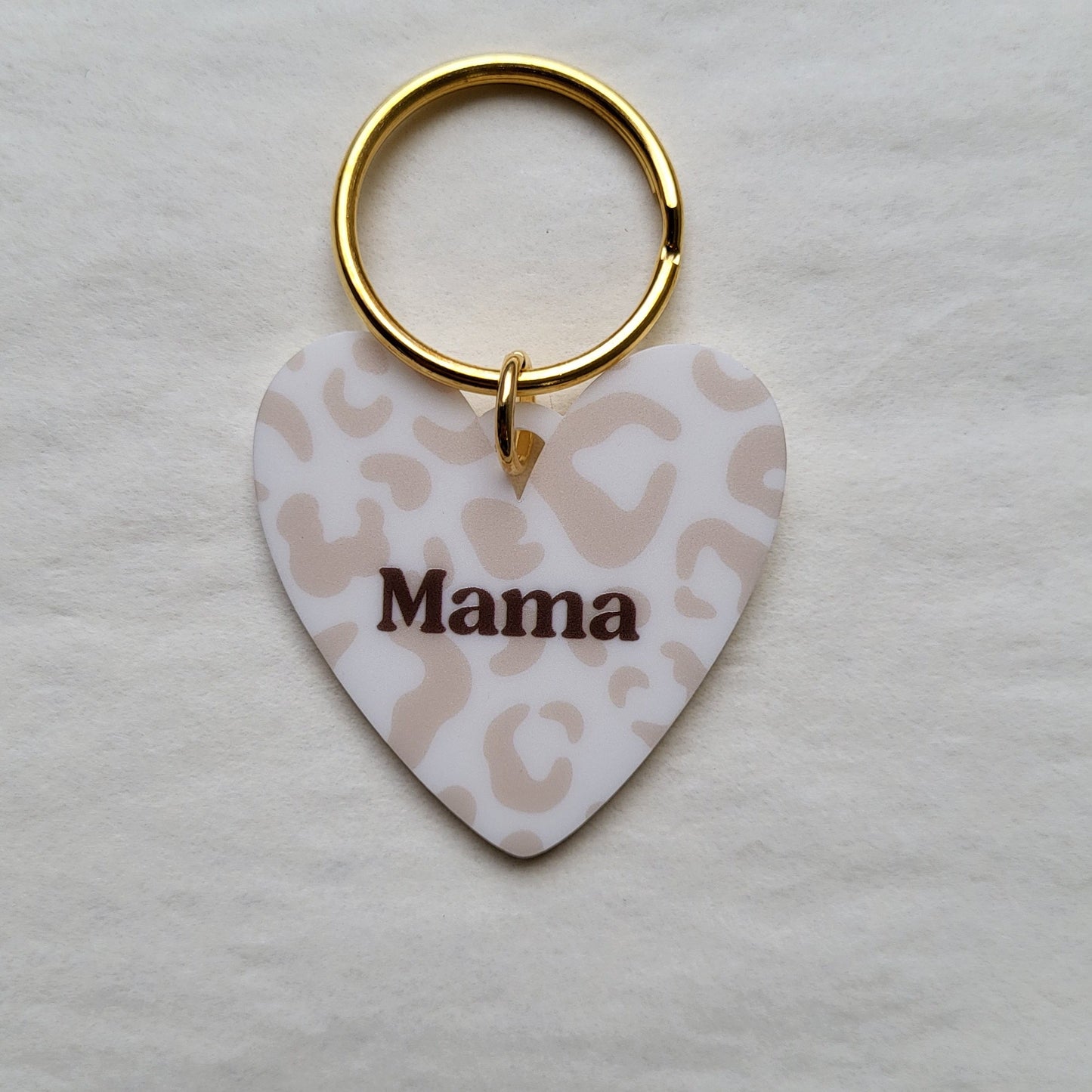 Porte-clé cœur Mama (Plusieurs motifs)