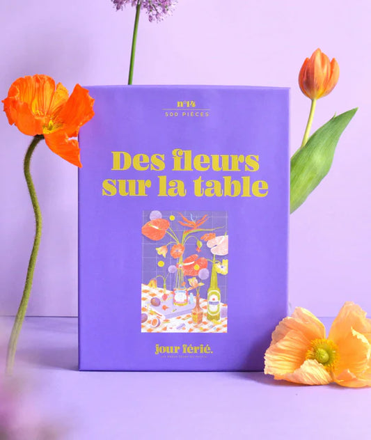 Puzzle 500 pces - Des fleurs sur la table