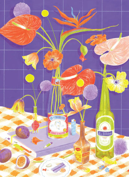 Puzzle 500 pces - Des fleurs sur la table