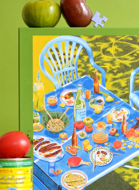 Puzzle 1000 pces - Manger dehors