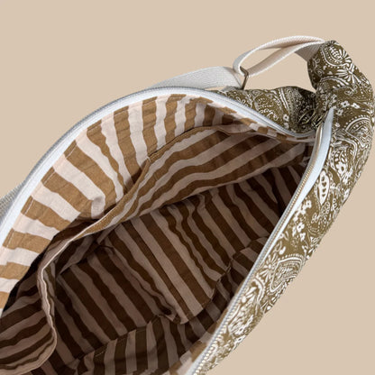 Sac demi-lune Bandana Kaki