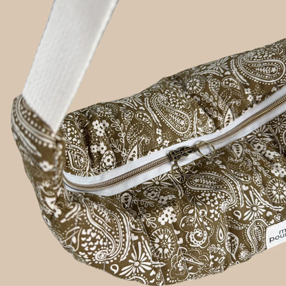 Sac demi-lune Bandana Kaki