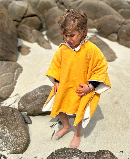 Sancho le poncho de plage - Jaune