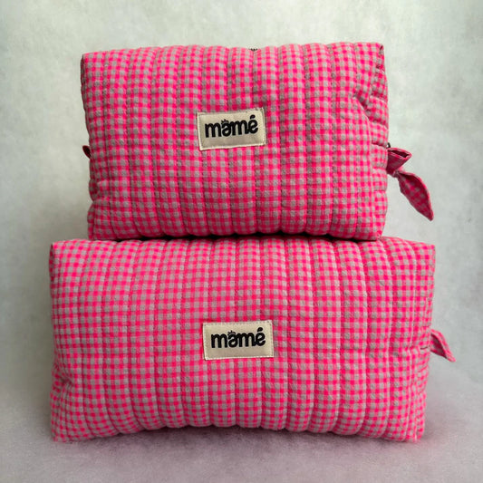 Trousse Vichy Rose Fluo