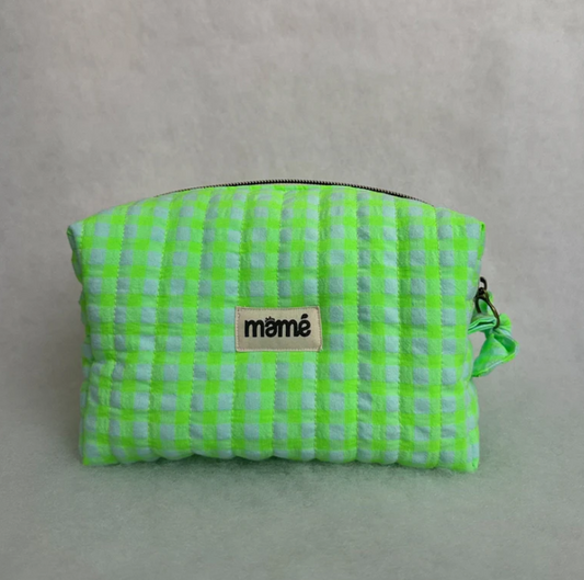 Trousse Vichy Vert Fluo