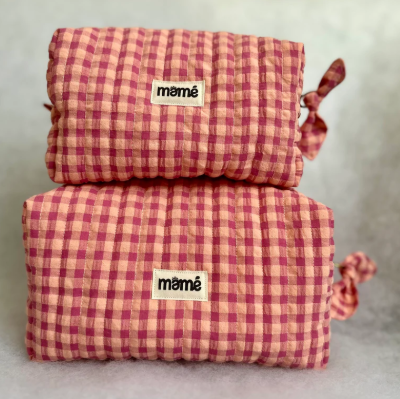 Trousse Vichy Rose Orange