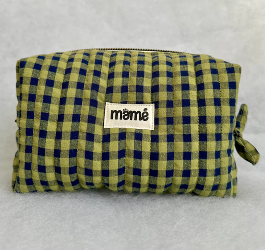 Trousse Vichy Kaki Bleu Marine