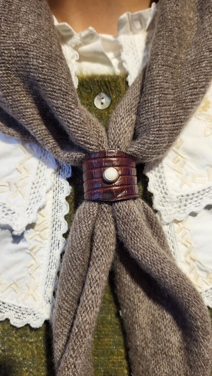 Tube Bijou foulard cuir