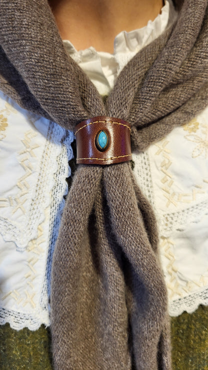 Tube Bijou foulard cuir