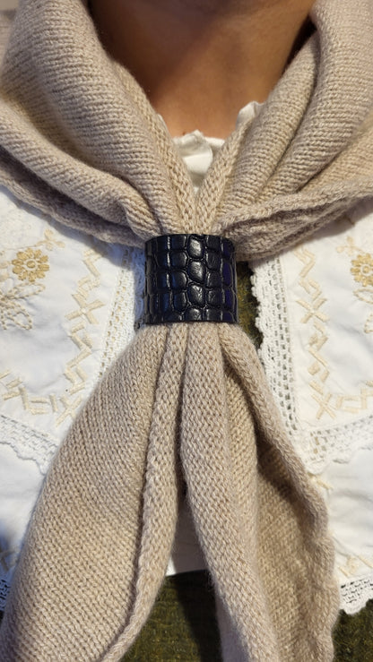 Tube Bijou foulard cuir