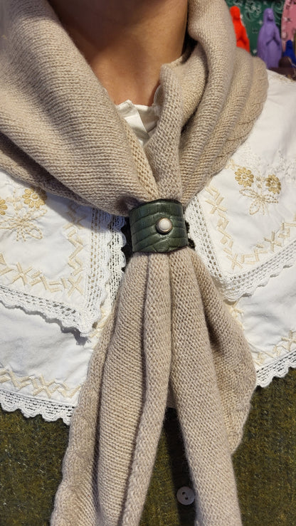 Tube Bijou foulard cuir