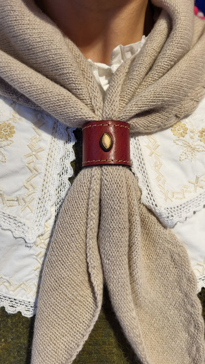 Tube Bijou foulard cuir