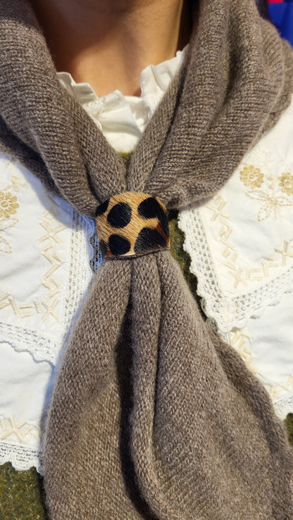 Tube Bijou foulard cuir