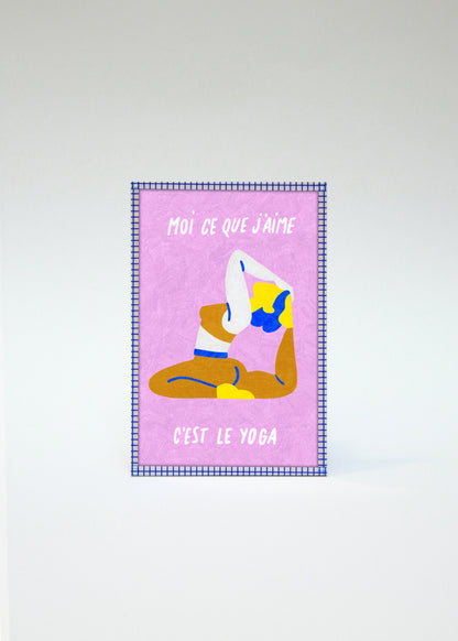 Illustration encadrée « Le Yoga »