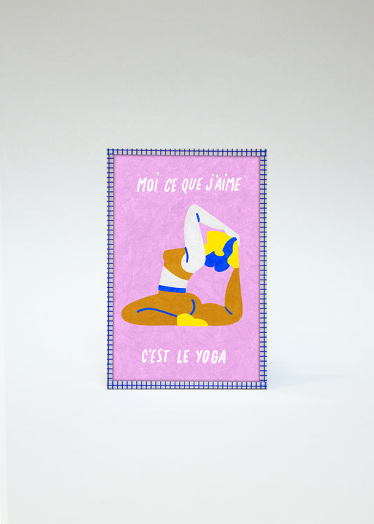 Illustration encadrée « Le Yoga »