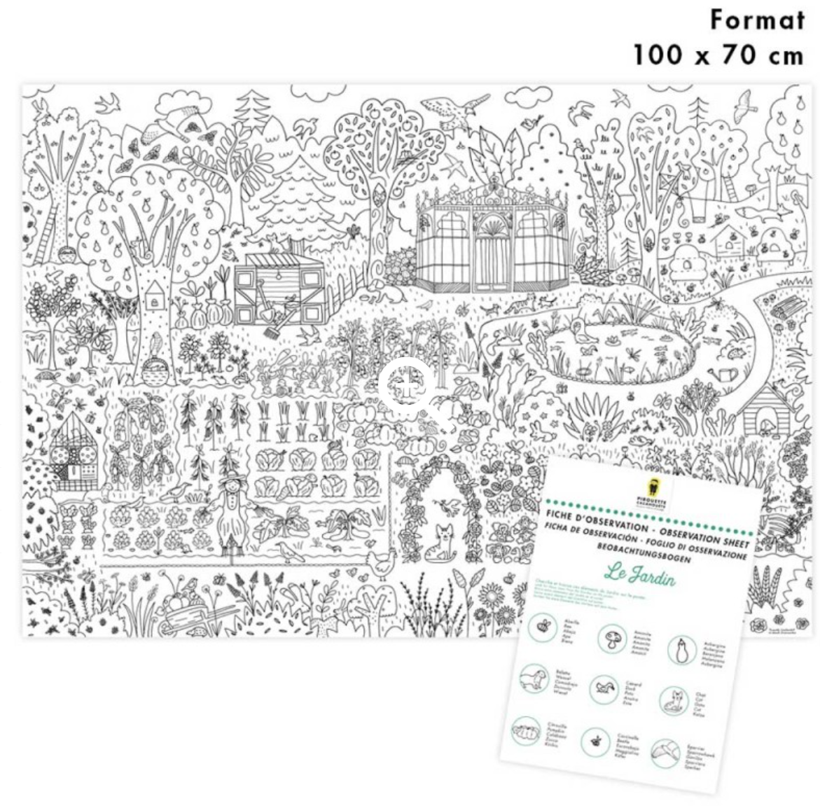 Coloriage géant - Le Jardin