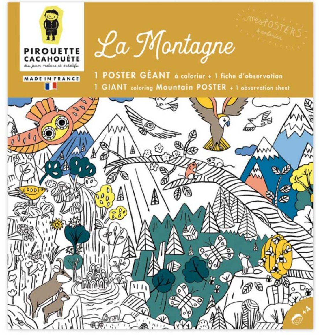 Coloriage géant - La Montagne