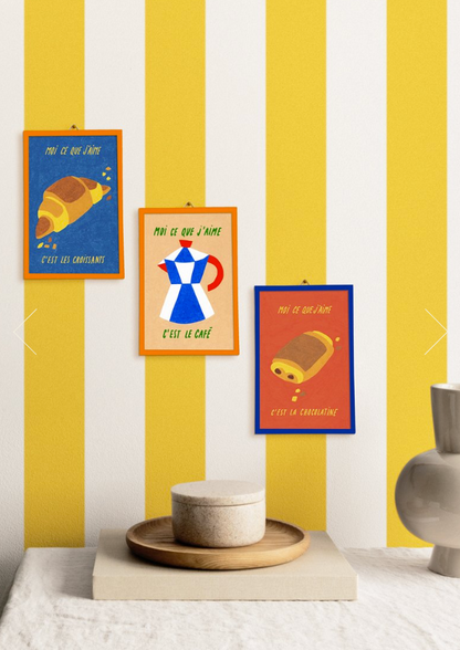 Illustration encadrée « Le Café »