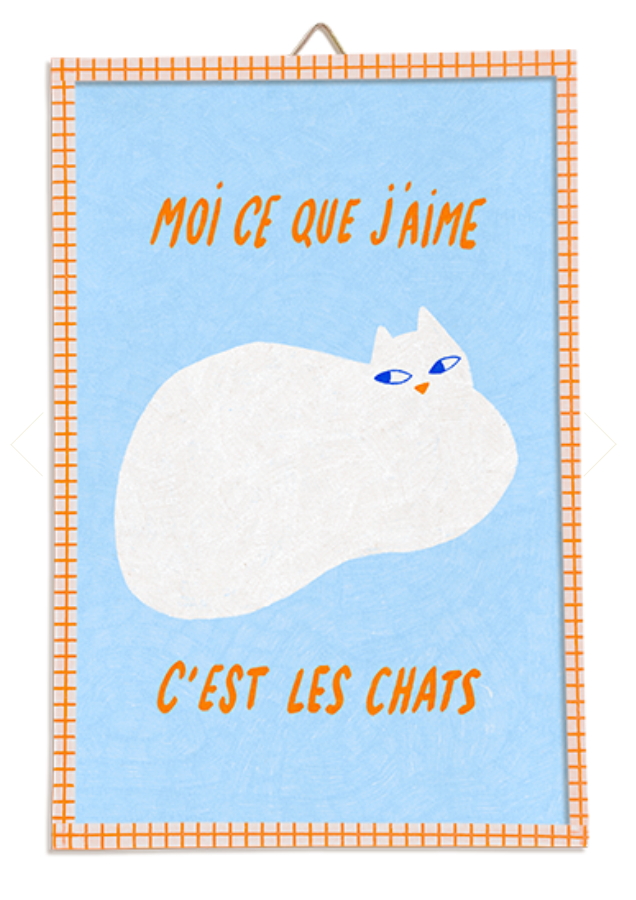 Illustration encadrée « Les Chats »