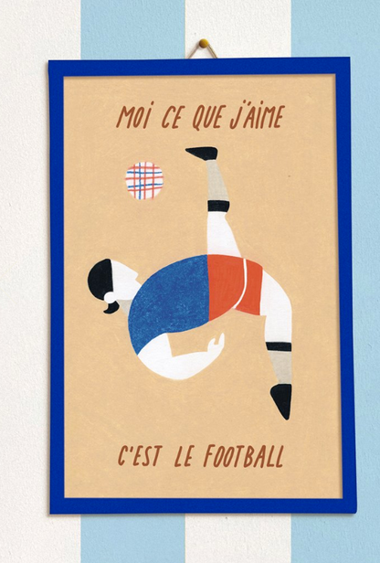 Illustration encadrée « Le Foot »