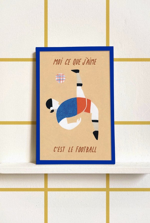 Illustration encadrée « Le Foot »