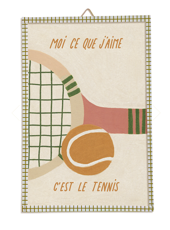 Illustration encadrée « Le Tennis »