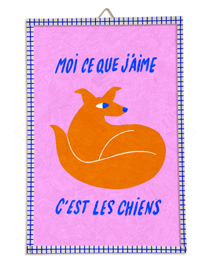 Illustration encadrée "Les Chiens"