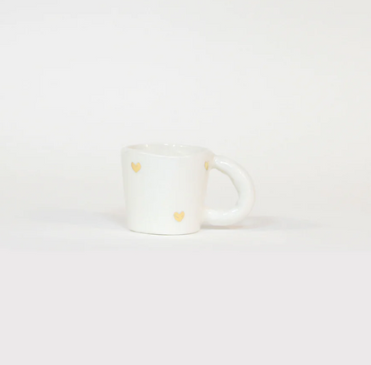 Mug - Coeurs Dorés 9 cm