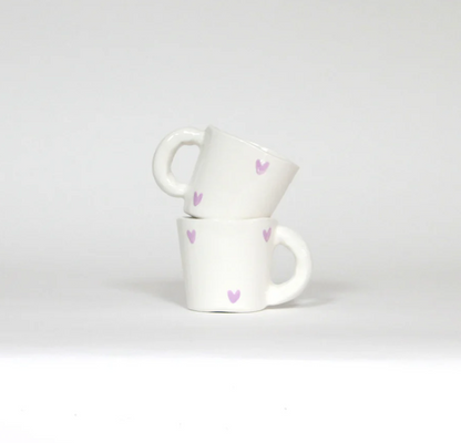 Mug - Coeurs Lilas 9 cm